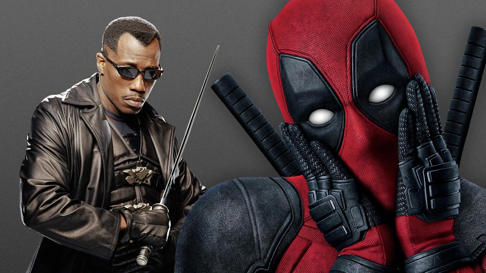 Combined promotional stills from Deadpool and Blade: Trinity.