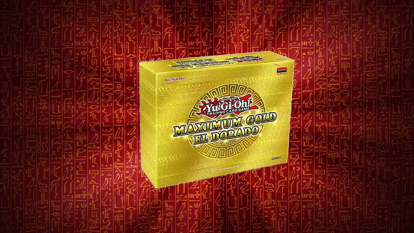 Yugioh Maximum Gold box on red background