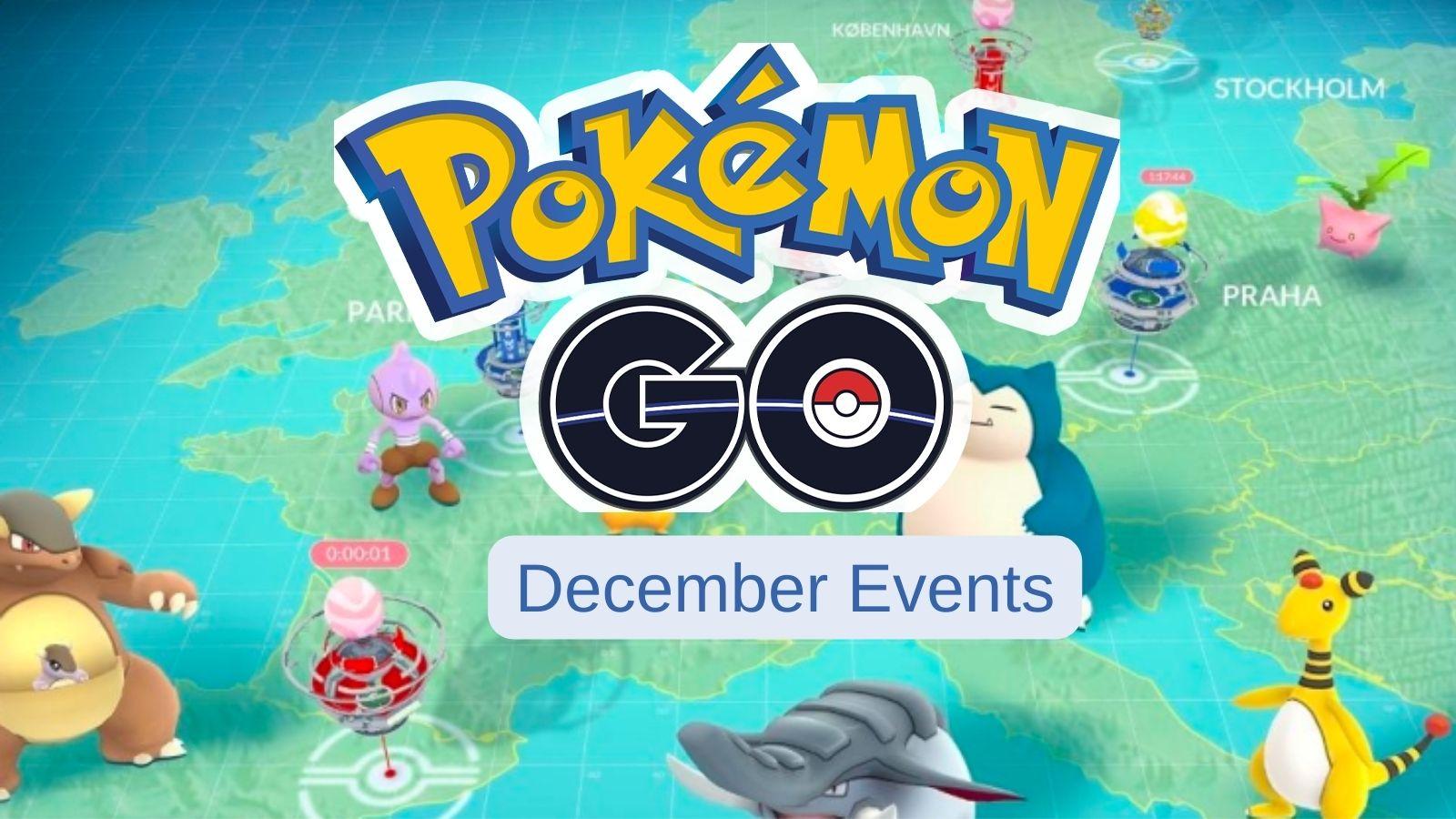 Pokemon Go december event schedule