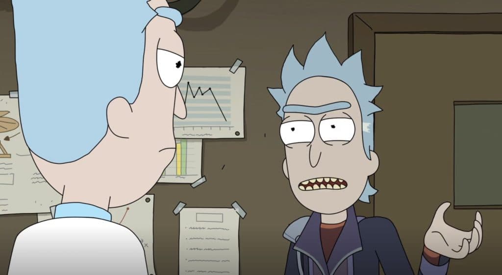 Rick C-137 and Rick Prime in Rick and Morty Season 3