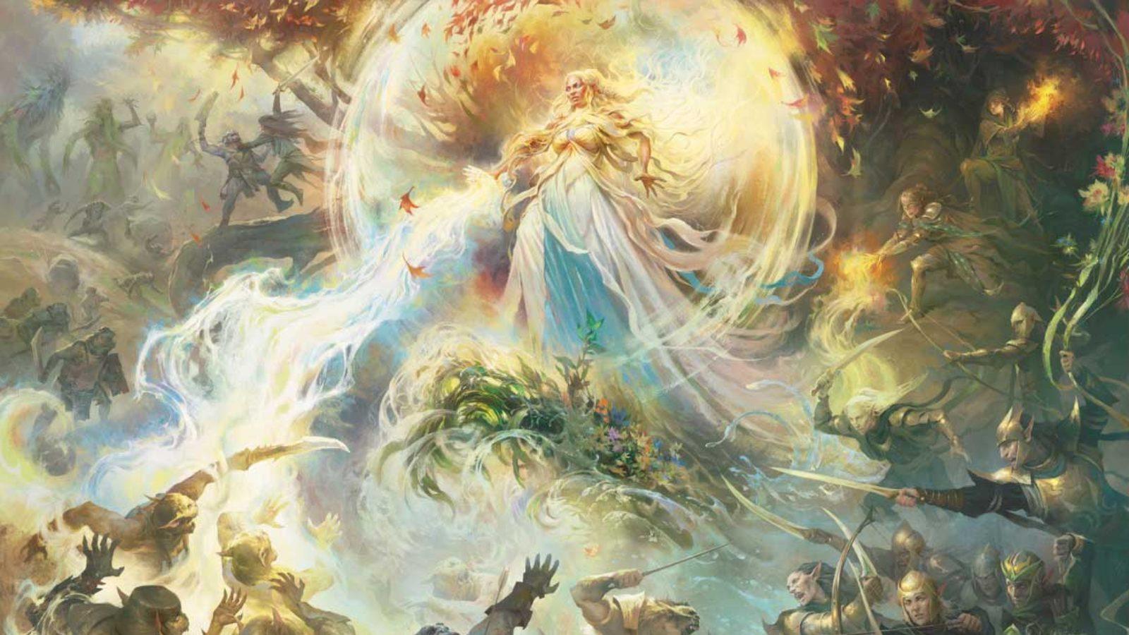 Galadriel scene from MTG Tales of Middle Earth