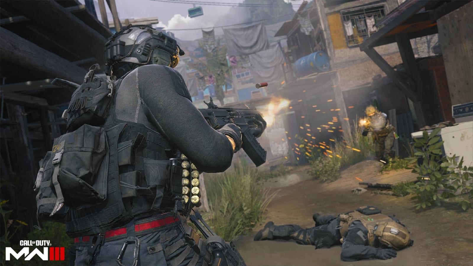 Gunfight taking place on Favela in Modern Warfare 3