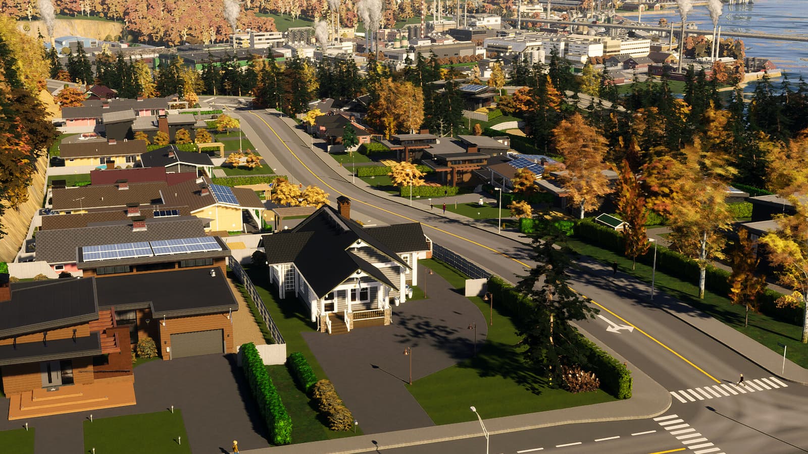 A town in Cities Skylines 2