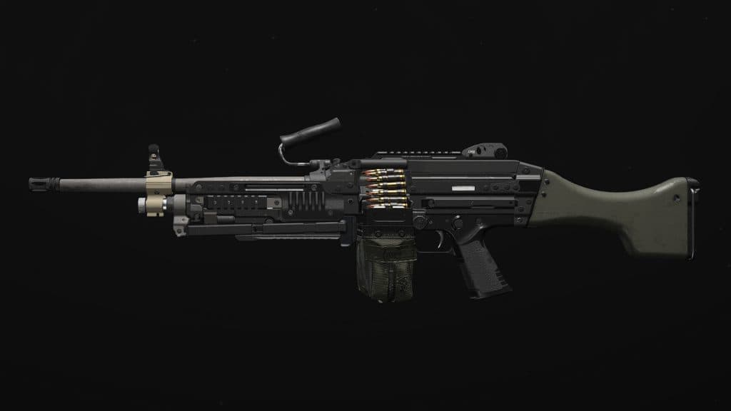 Bruen Mk9 light machine gun in MW3's gunsmith preview with no UI.