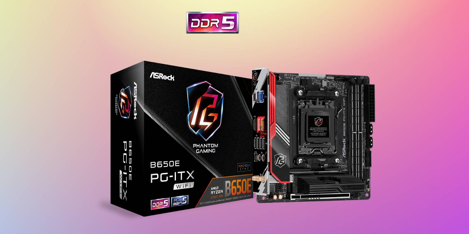 ASRock B650 motherboard with box