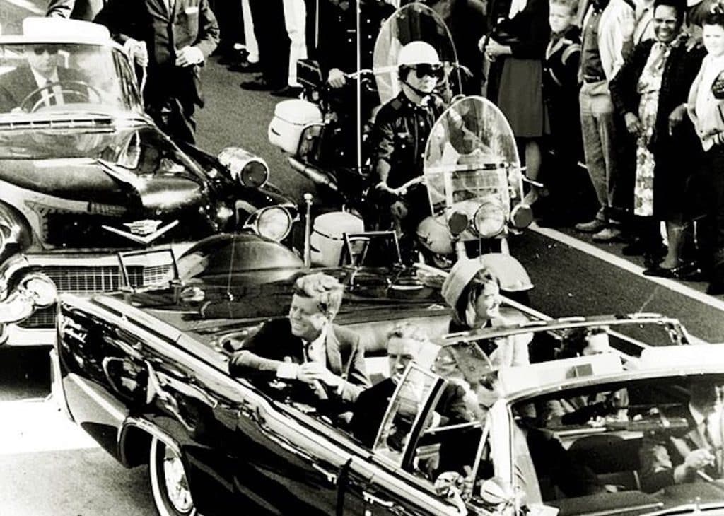 Still of John F Kennedy on the day he was assassinated