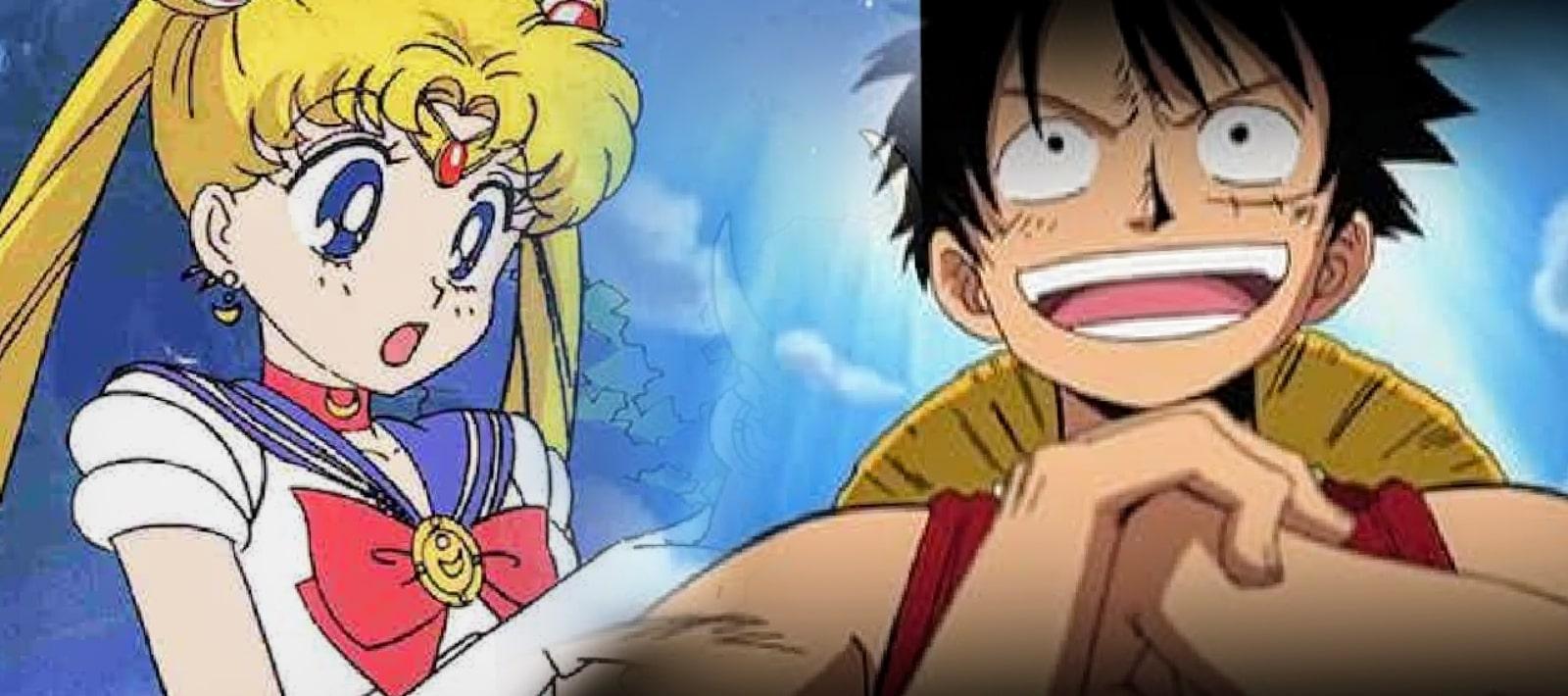 Sailor Moon and One Piece's Monkey D. Luffy