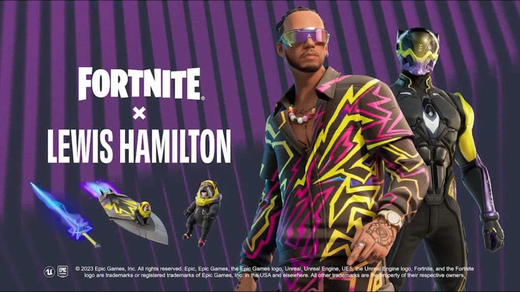 Lewis Hamilton joins Fortnite’s Icon Series skin set