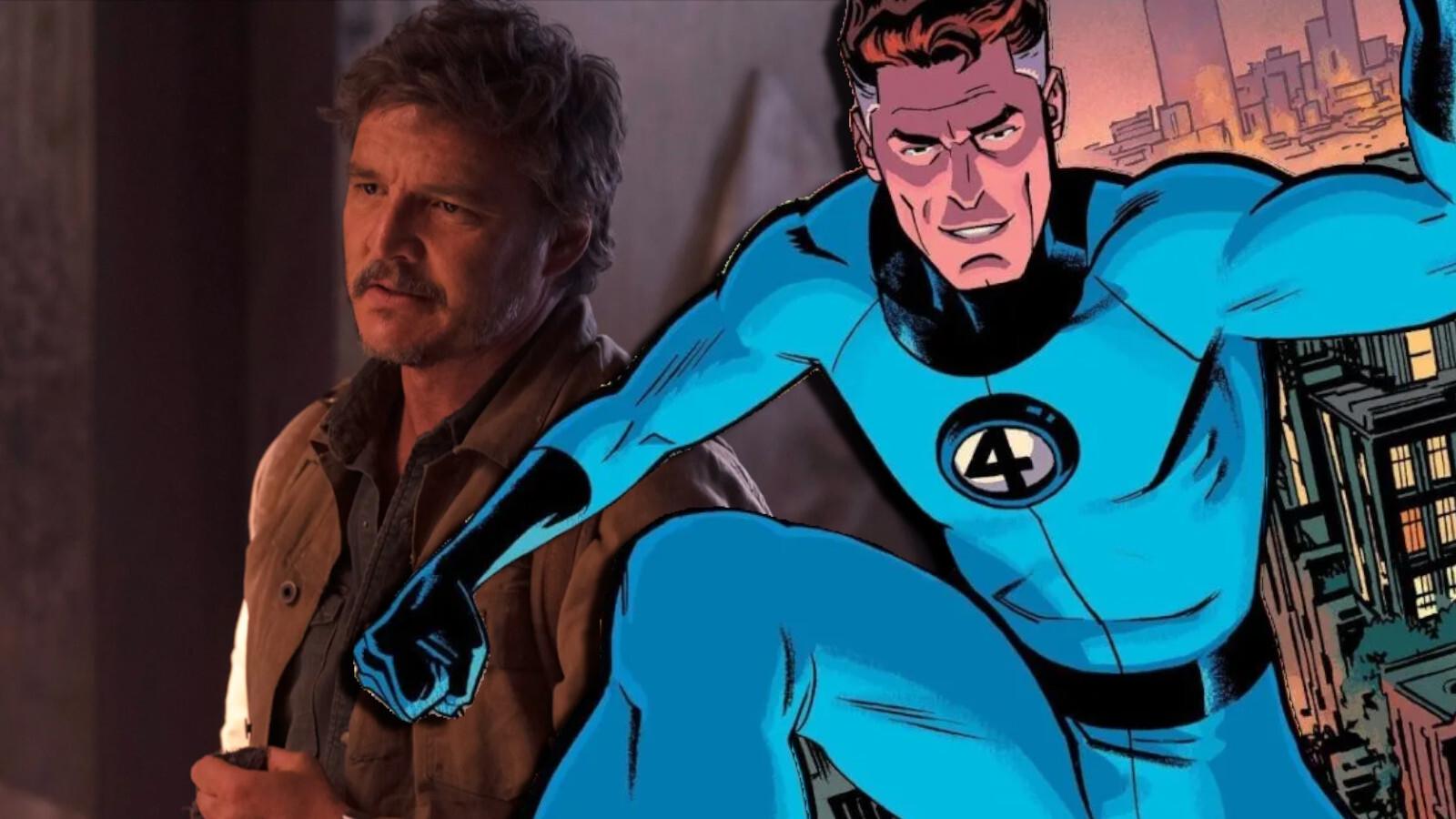 Pedro Pascal in The Last of Us and Mr. Fantastic