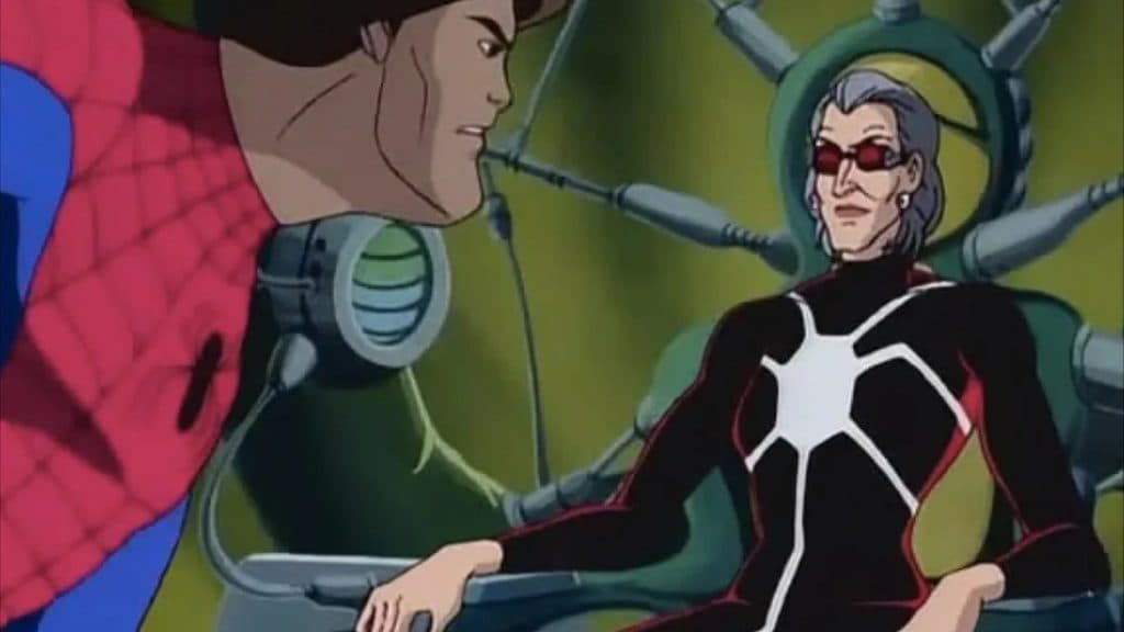 Spider-Man and Madame Web from the animated series