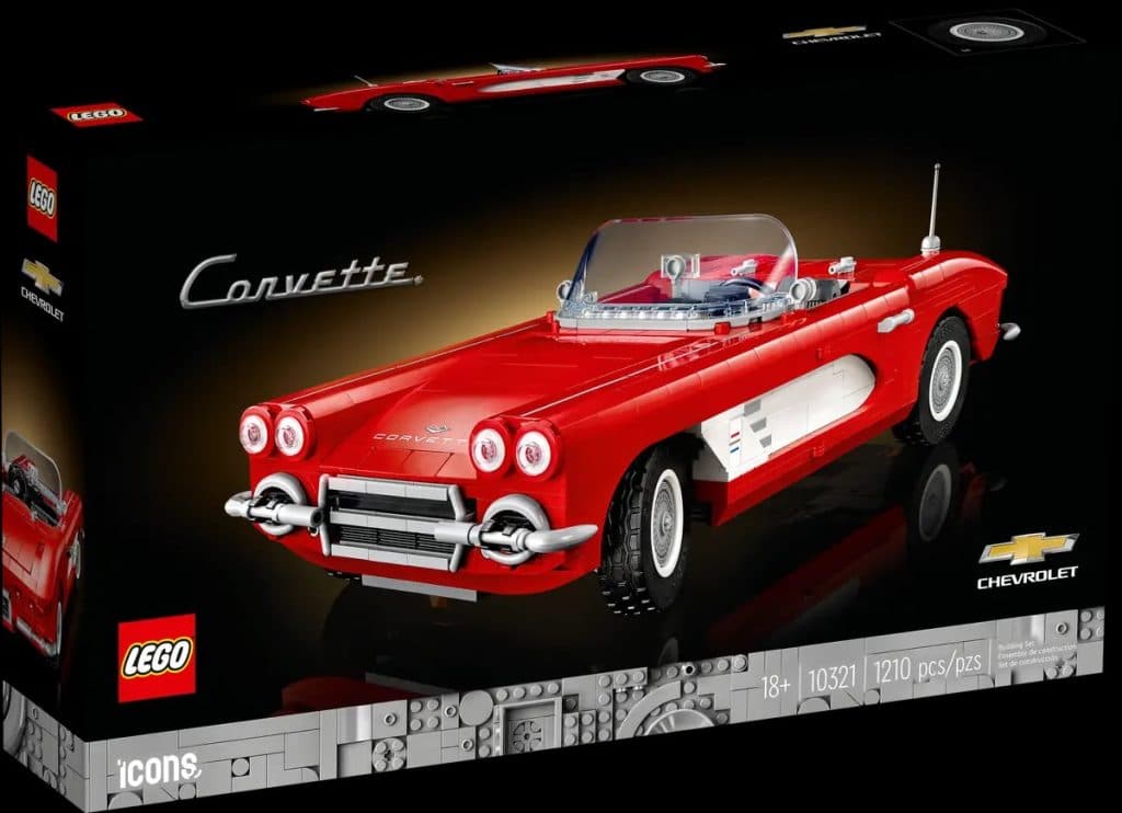 Lego icons Chevrolet corvette 1961 car
