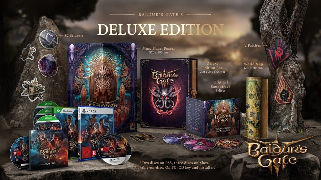 Baldur's Gate 3 Physical Deluxe Edition Contents