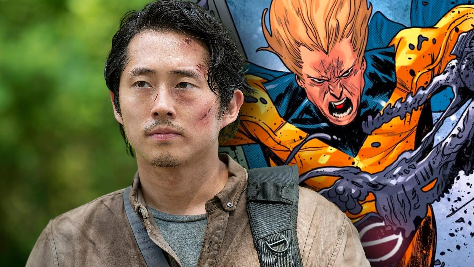 Steven Yeun in The Walking Dead and Sentry in the Marvel comics