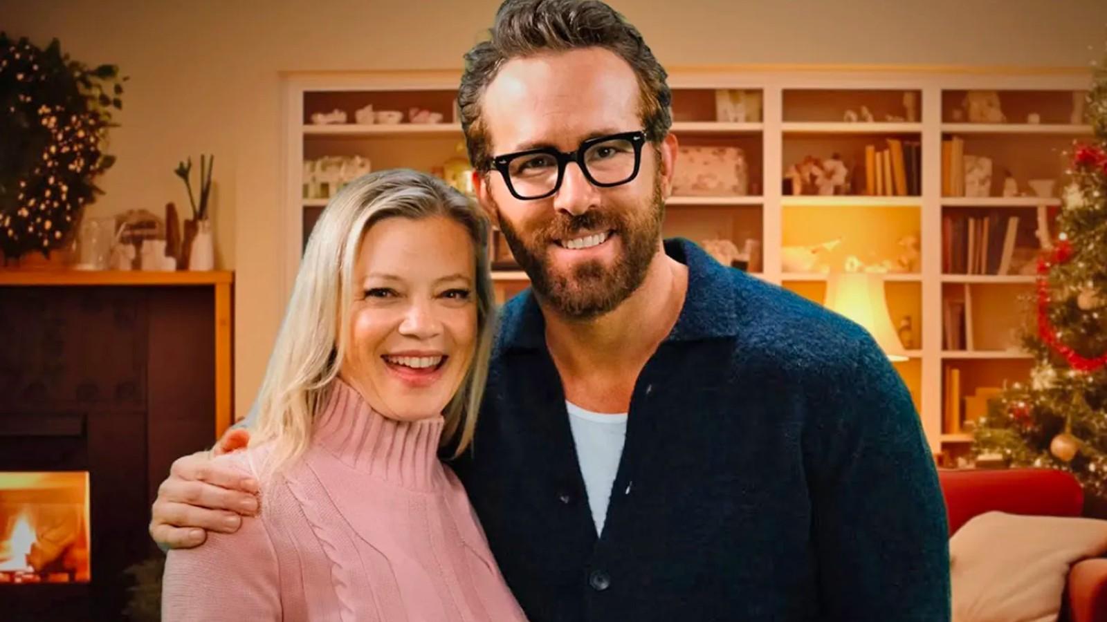 Ryan Reynolds and Amy Smart in the Just Friendsgiving video