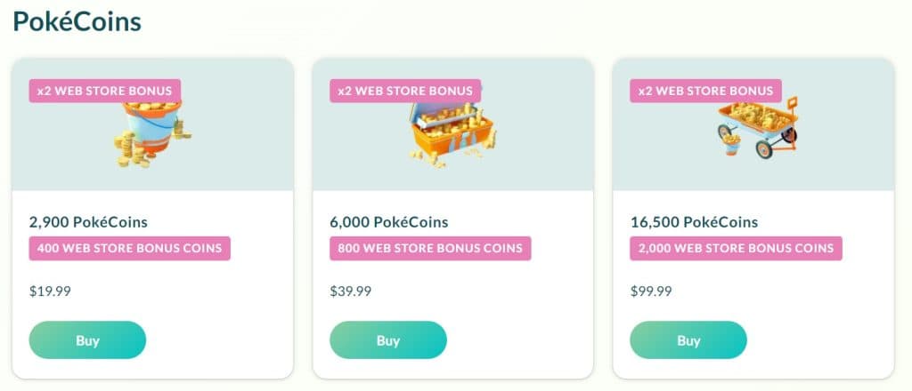 Pokémon Go launches web store, offering bonus PokéCoins & discounts for  direct purchases 