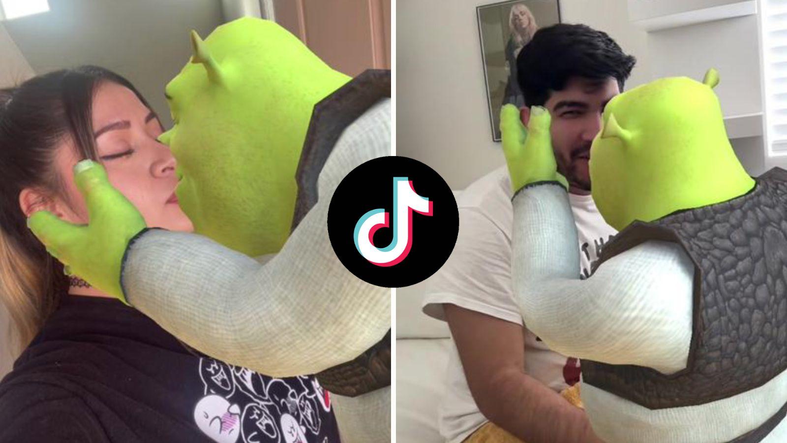 How to get the 'Shrek kissing' filter on TikTok