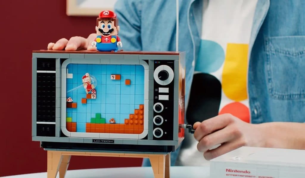 LEGO Super mario on NES television
