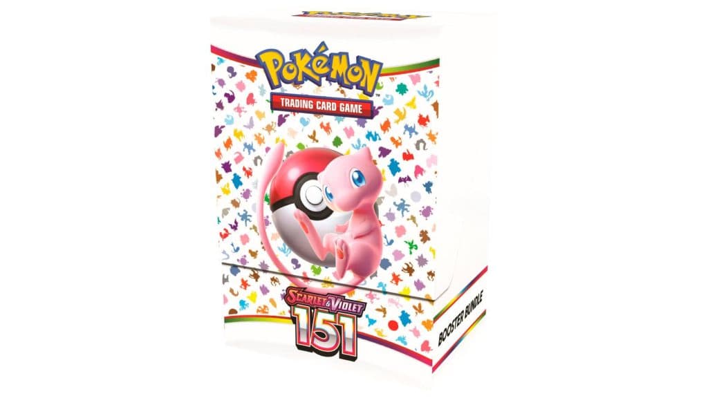 A product shot shows a Pokemon TCG: 151 Booster Bundle