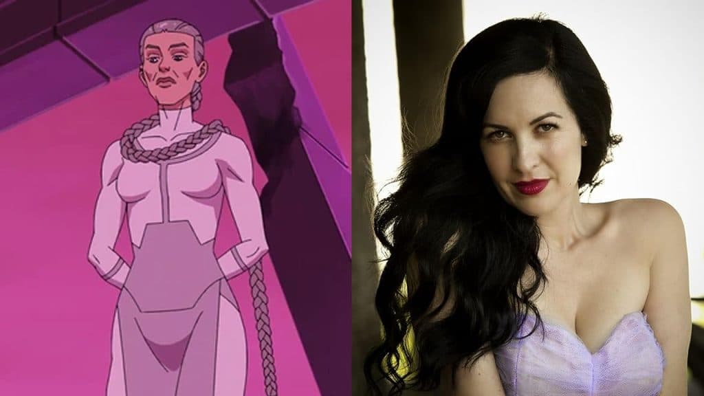 Invincible voice actor Grey DeLisle and Thula.