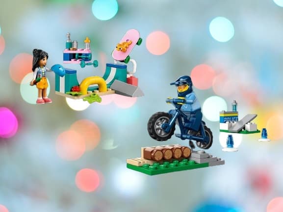 LEGO Police Bicycle Training & Skate Ramp