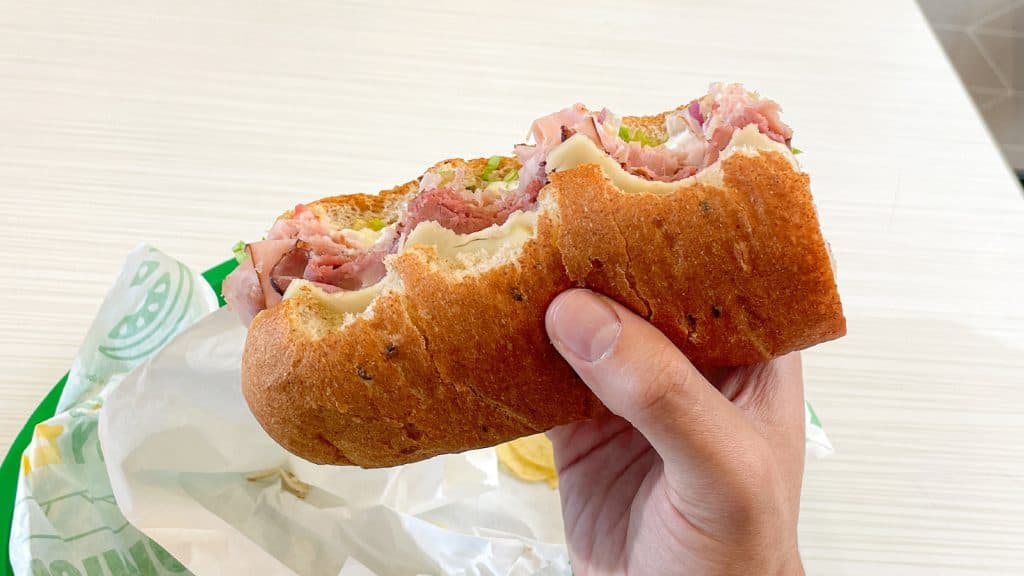 Subway Sandwich Eaten Wrong