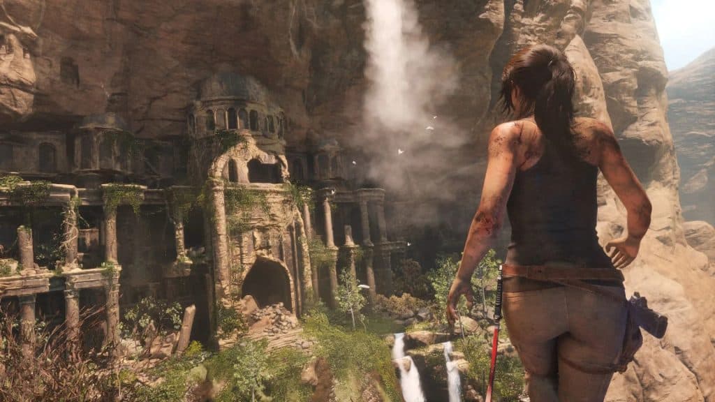 rise of the tomb raider gameplay snippet