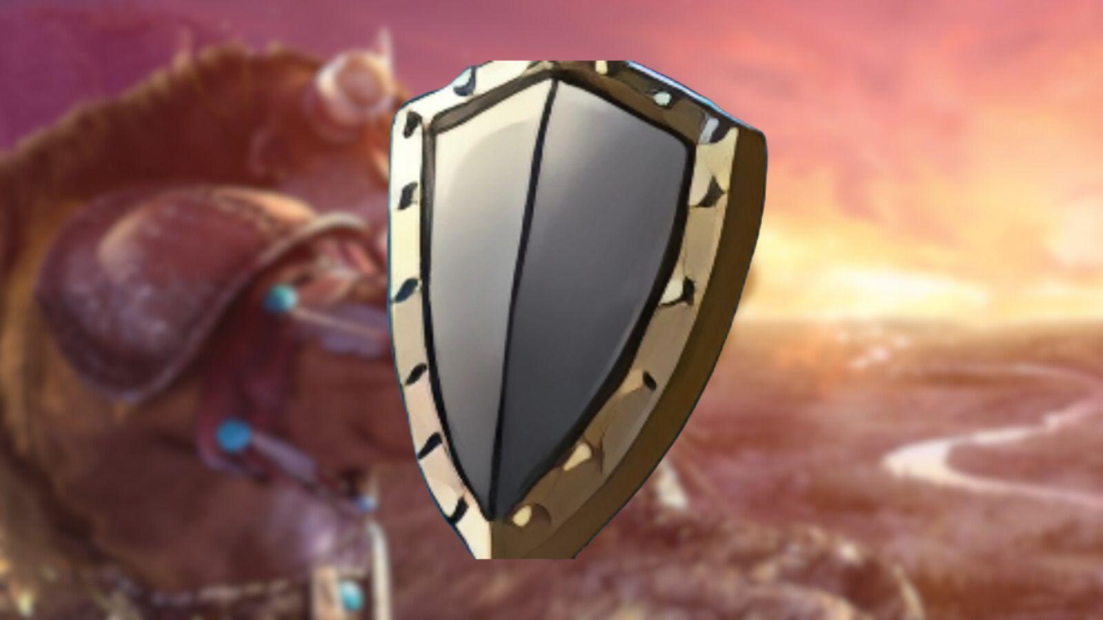 The WoW Tank shield on a Tauren background in Season of Discovery