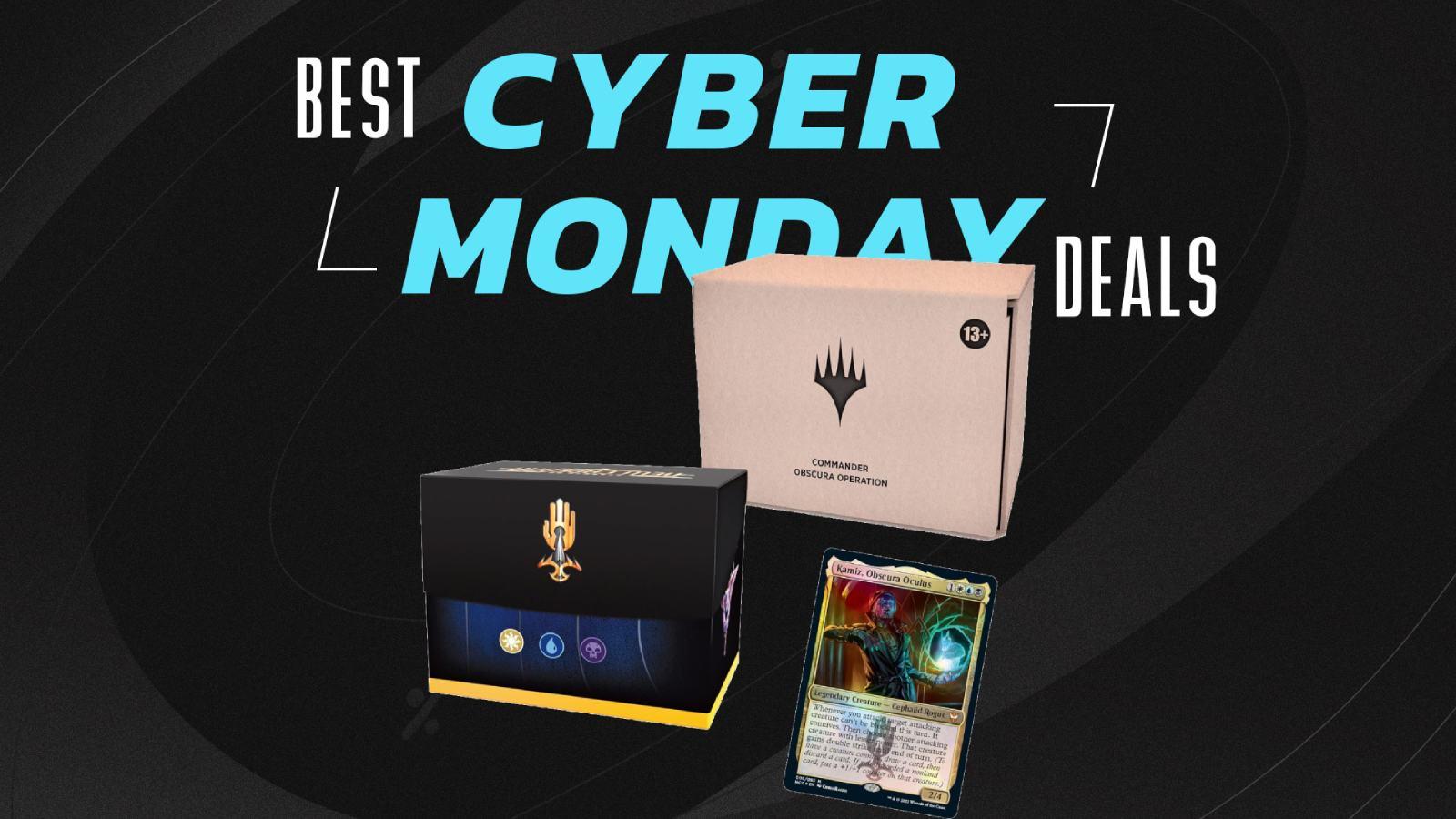 MTG Obscura Operation deck on Cyber Monday background