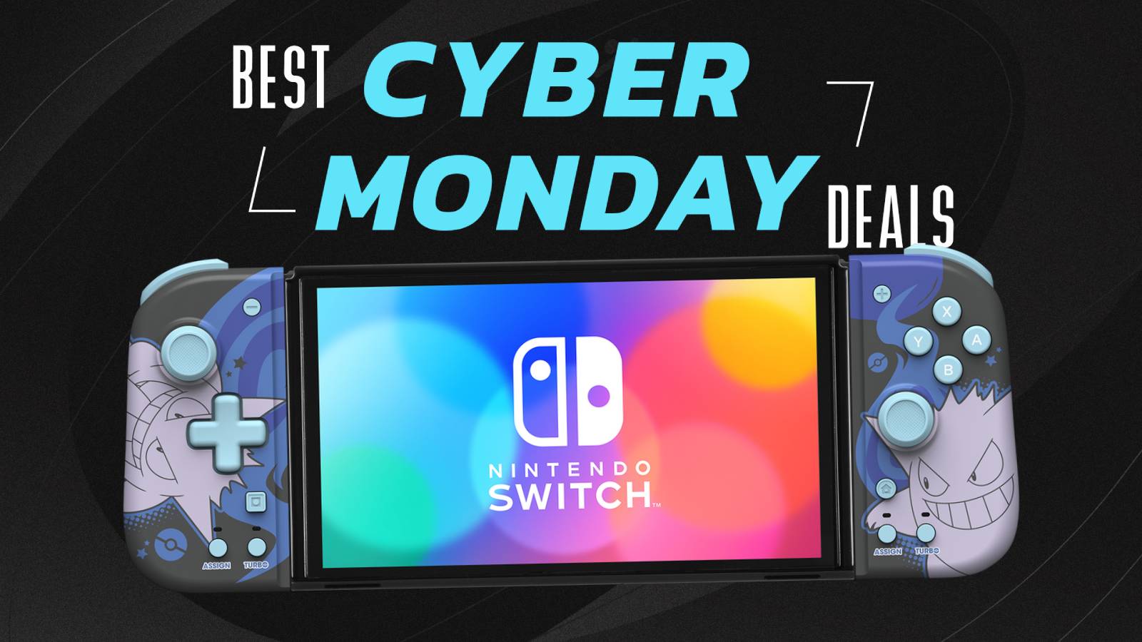 The Hori Gengar Split Pad Compact is pictured below text reading best Cyber Monday deal