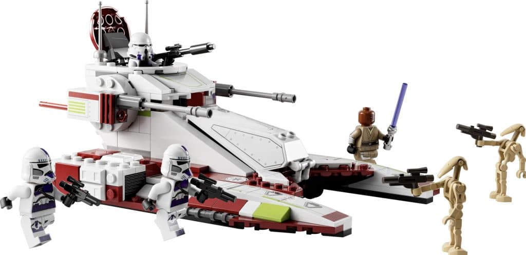 The LEGO Star Wars Republic Fighter Tank. 