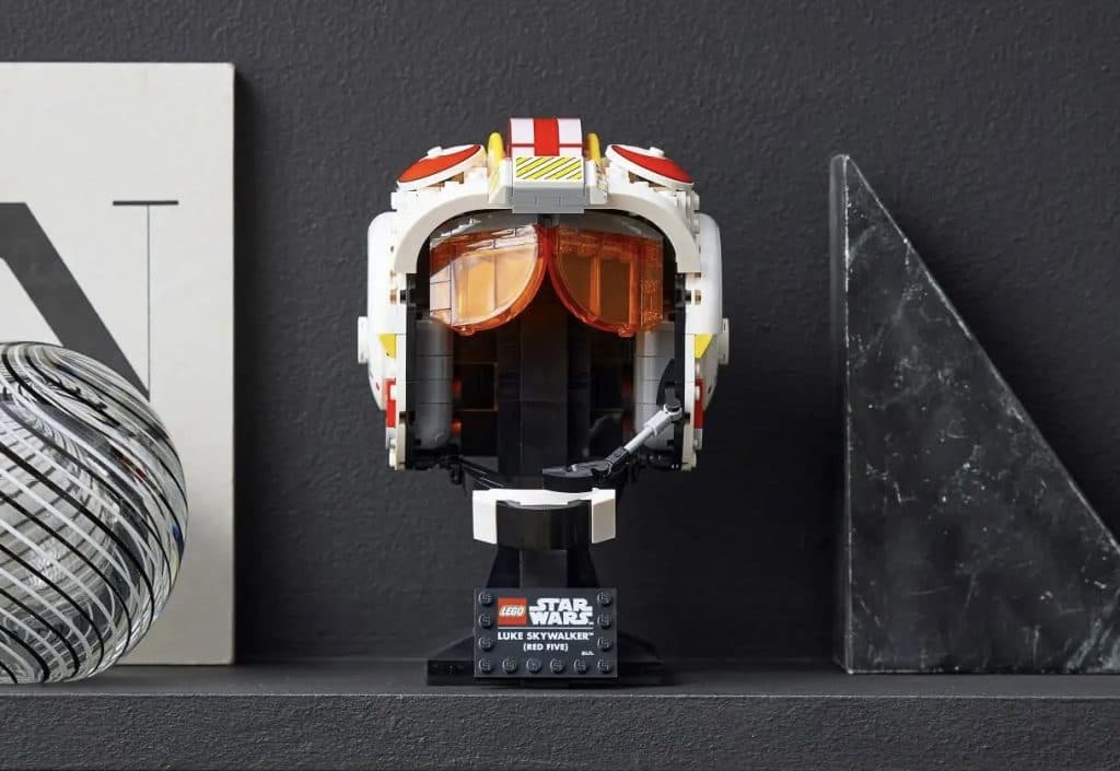 The LEGO Star Wars Luke Skywalker (Red Five) Helmet. 