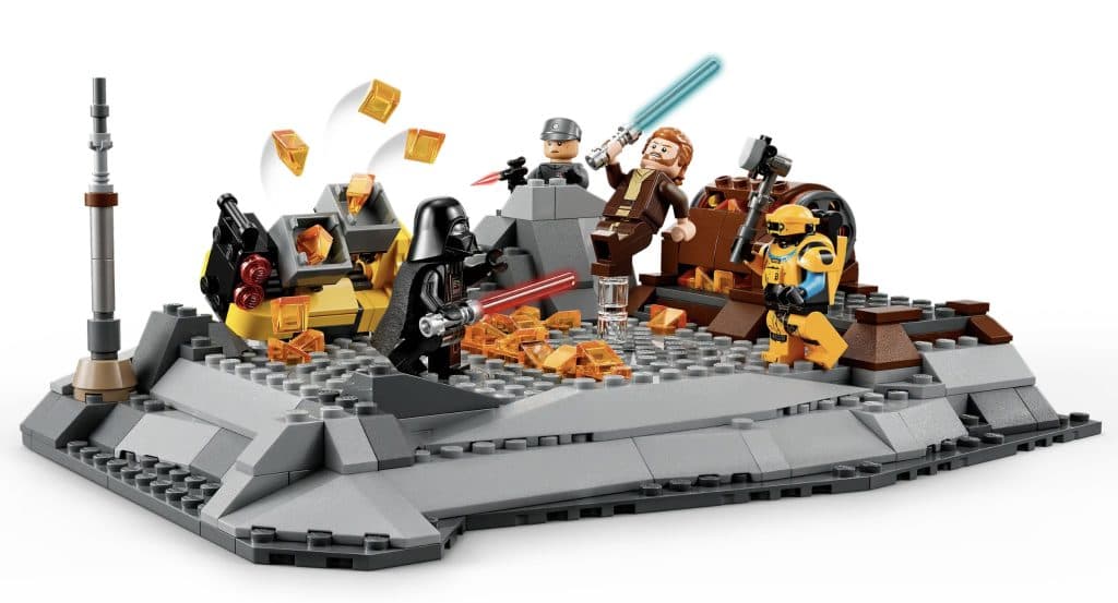 The LEGO Star Wars Obi-Wan Kenobi vs. Darth Vader set. 
