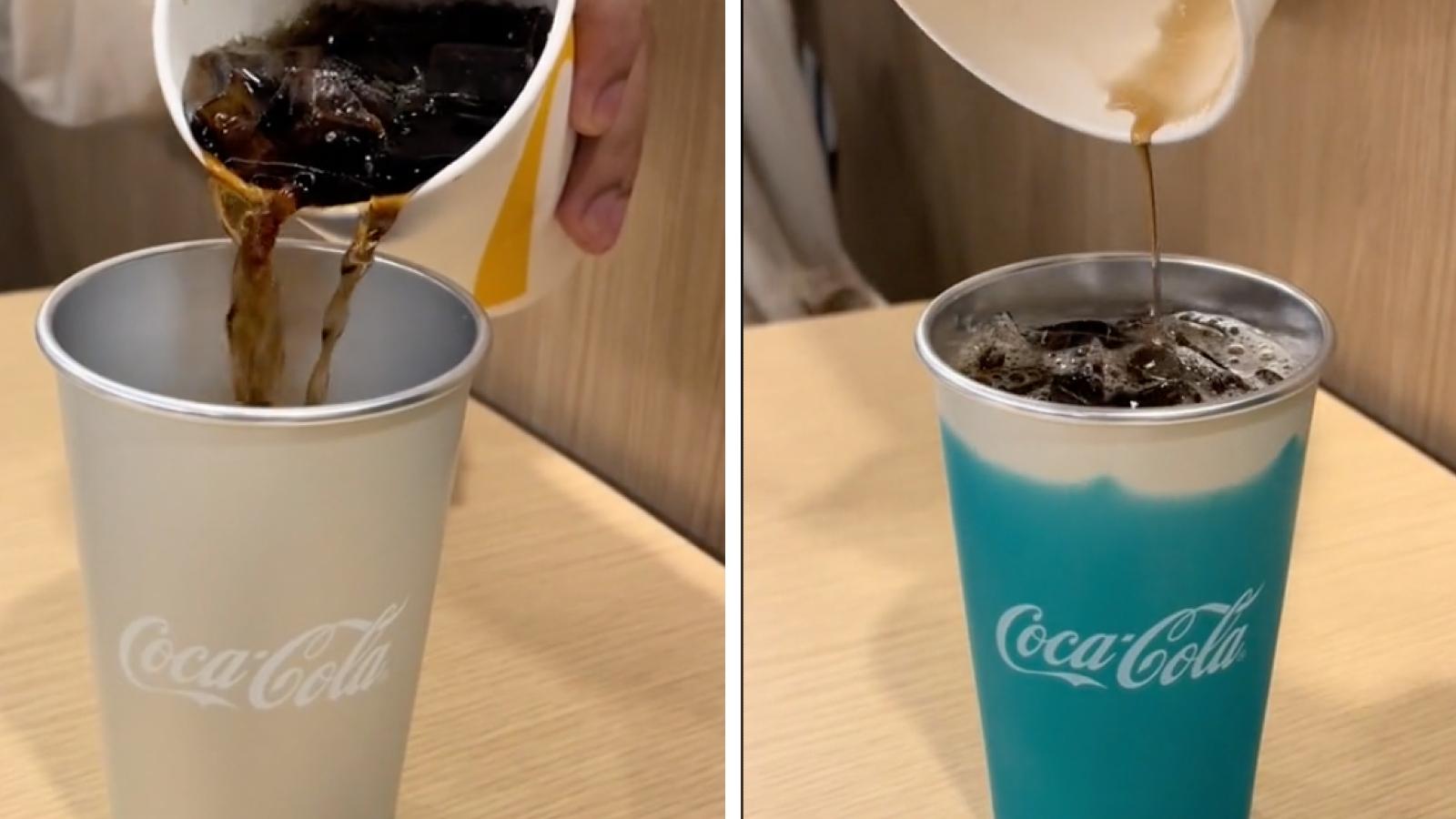 McDonald's color changing cup