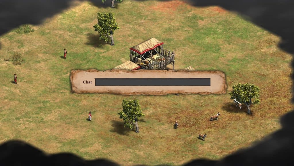 Age of Empires 2 definitive edition cheats chat box