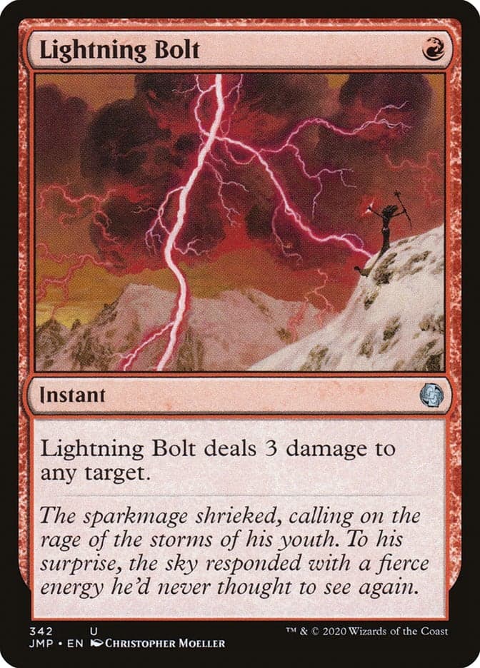 MTG Lightning red instant card