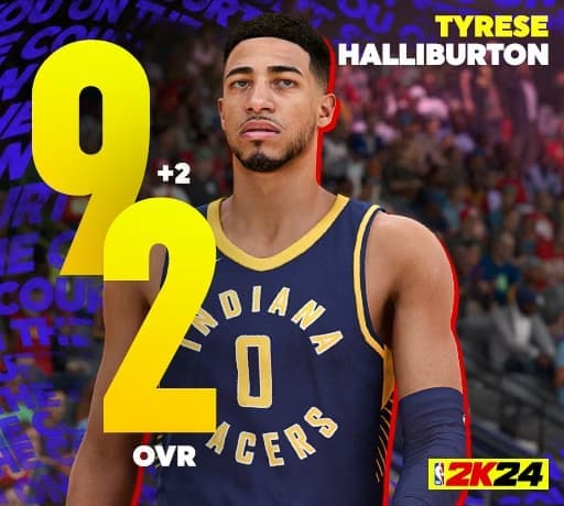 NBA 2K24 November 30 ratings update Tyrese Halliburton