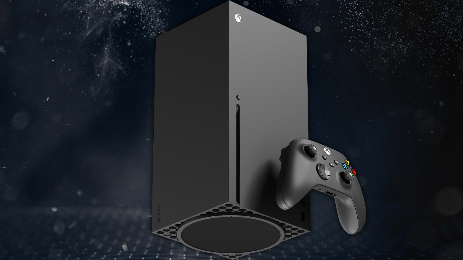 Xbox Series X on dark background
