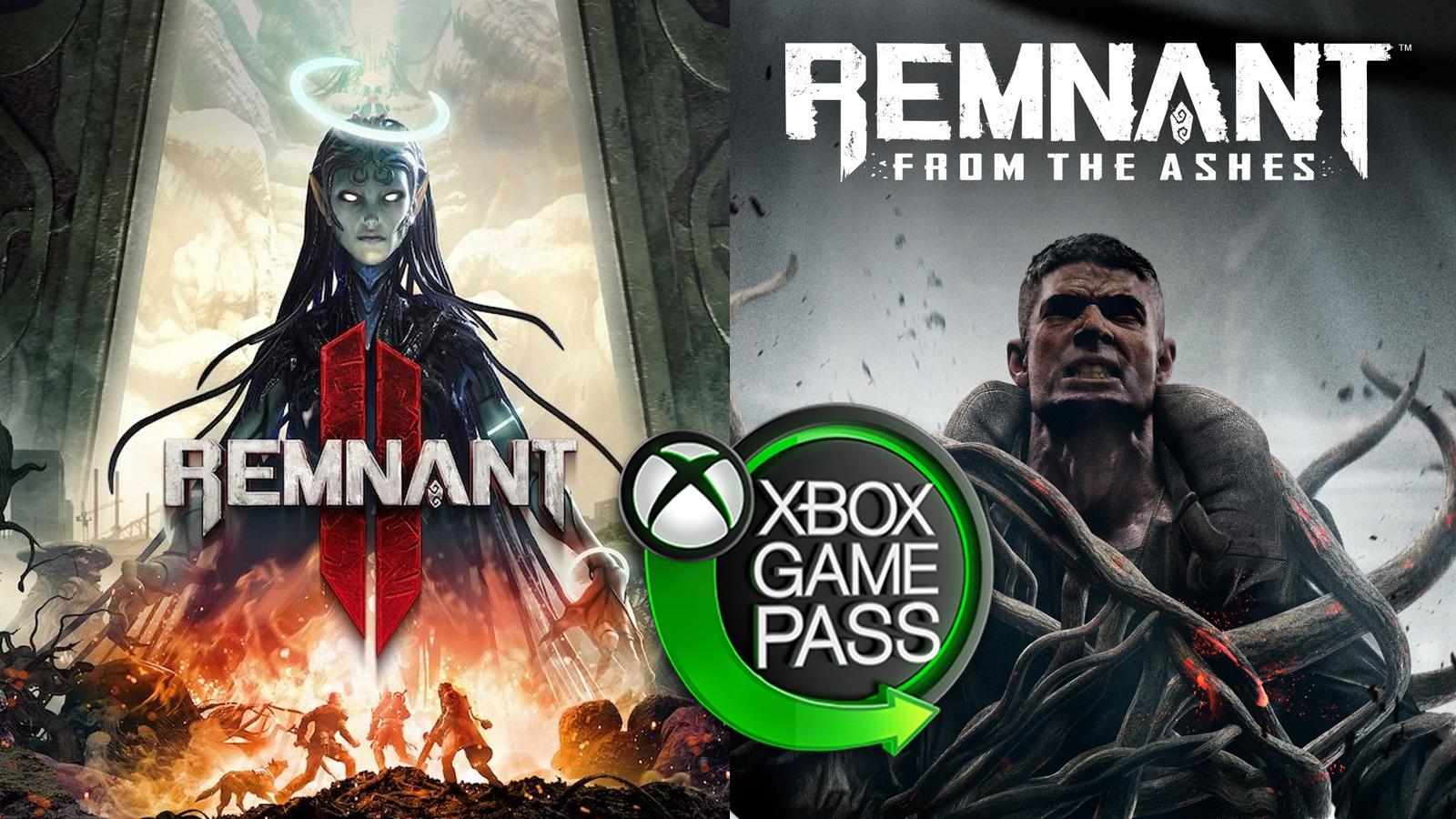 an image of Remnant 1, 2, and Xbox Game Pass logo