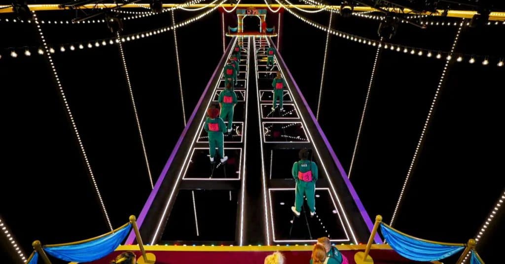 The Glass Bridge from Squid Game: The Challenge