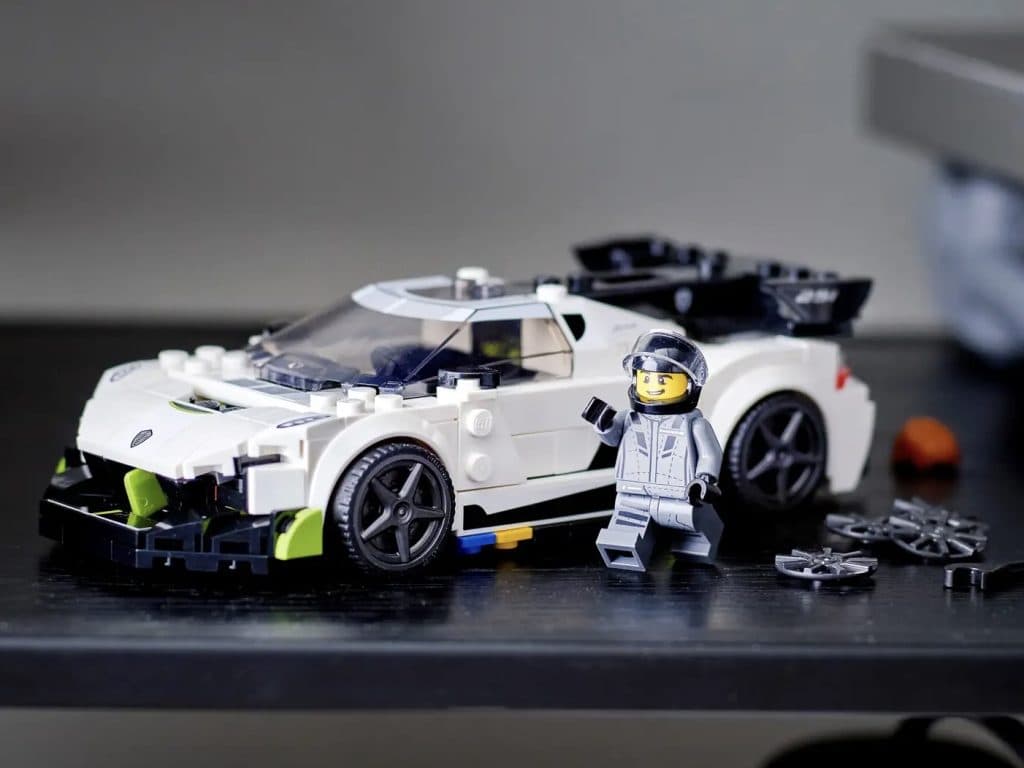 The 300 mph Jesko, reimagined by LEGO.