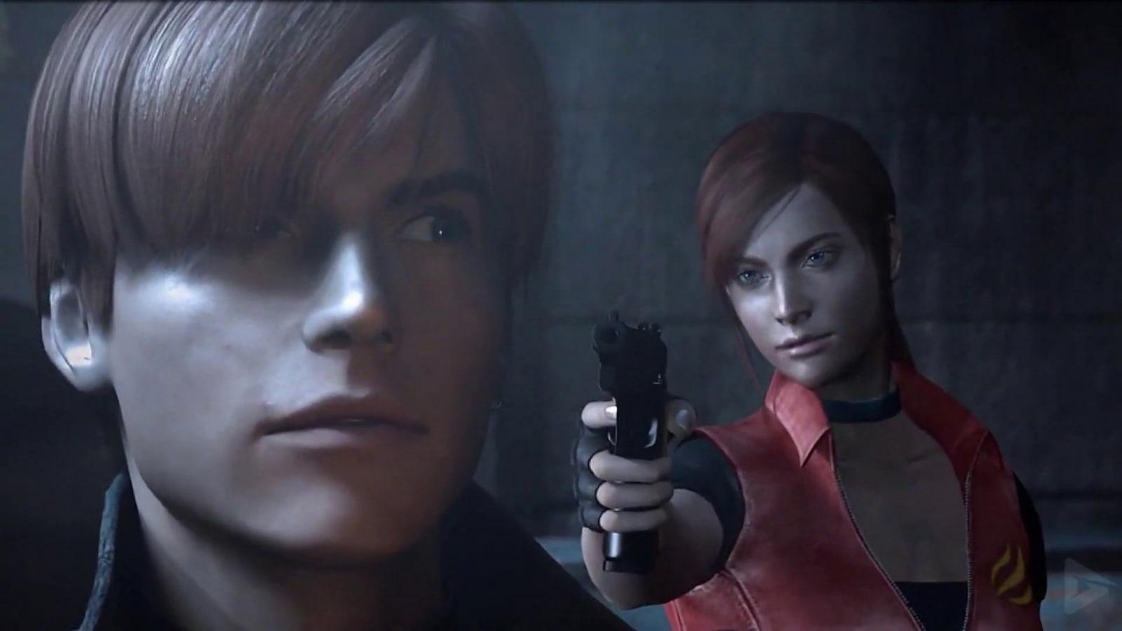 Chris and Billy in Resident Evil Darkside Chronicles