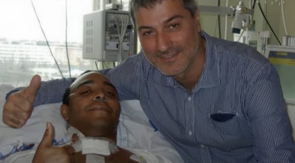 Dr Paolo Macchiarini and his patient in Bad Surgeon: Love Under the Knife