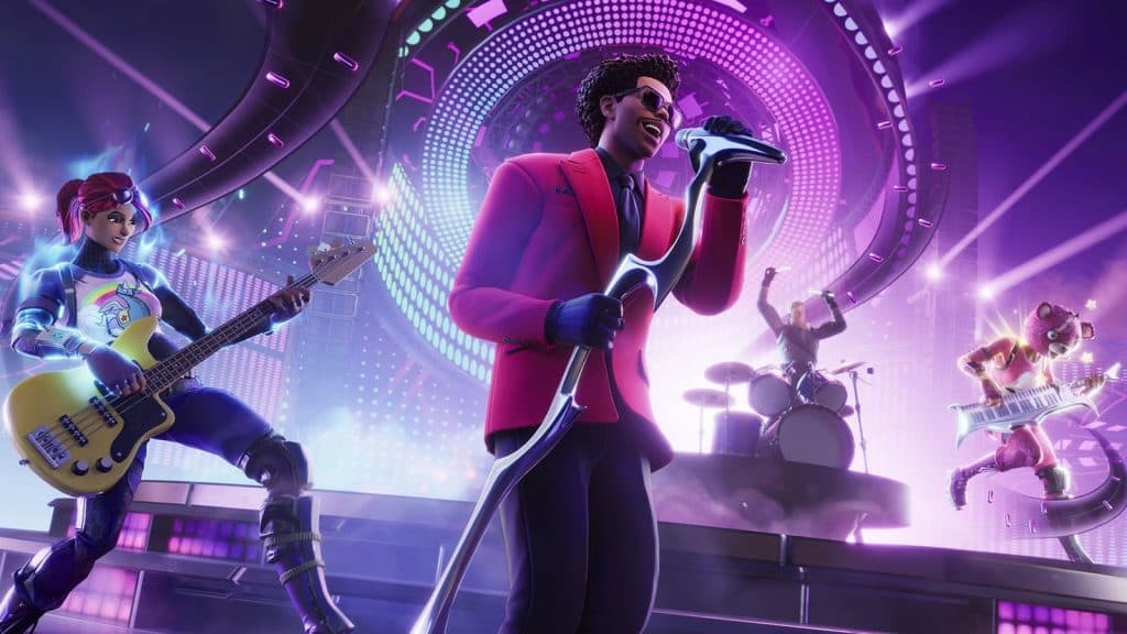 Fortnite Festival the weeknd concernt