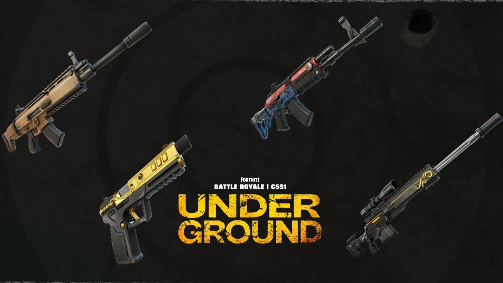 Fortnite New and Unvaulted weapons Chapter 5