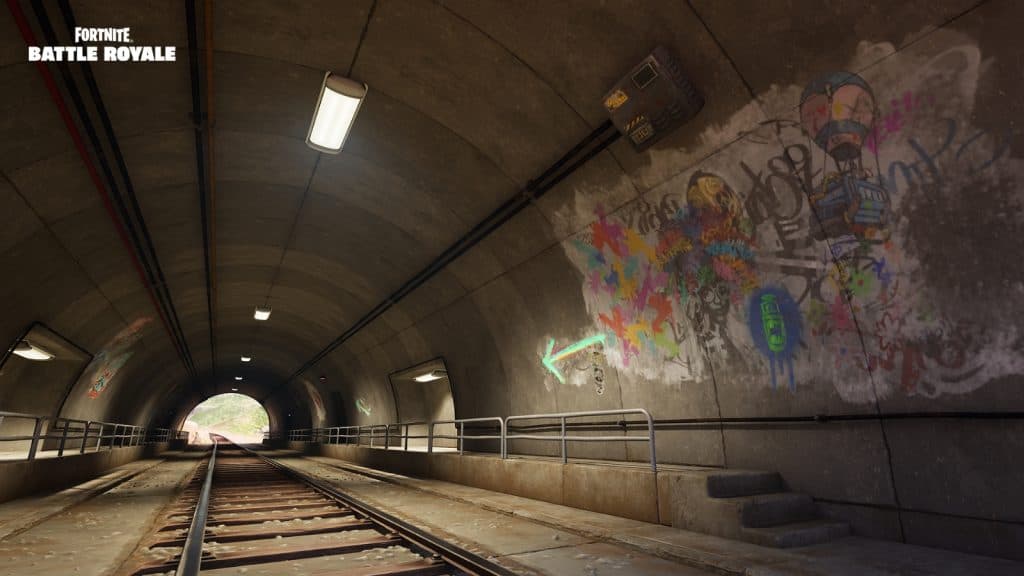Fortnite Train Tunnel Tracks