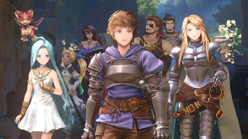 An image of the main characters in GranBlue Fantasy: Relink.