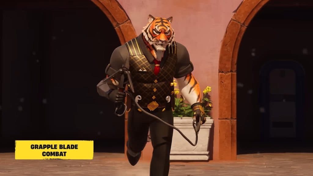 an image of a character carrying a grapple blade in fortnite chapter 5 season 1