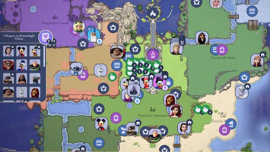 Disney Dreamlight Valley unlock characters