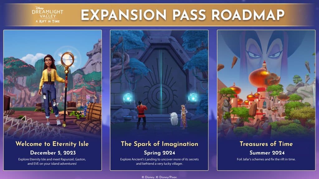 Disney Dreamlight Valley expansion roadmap