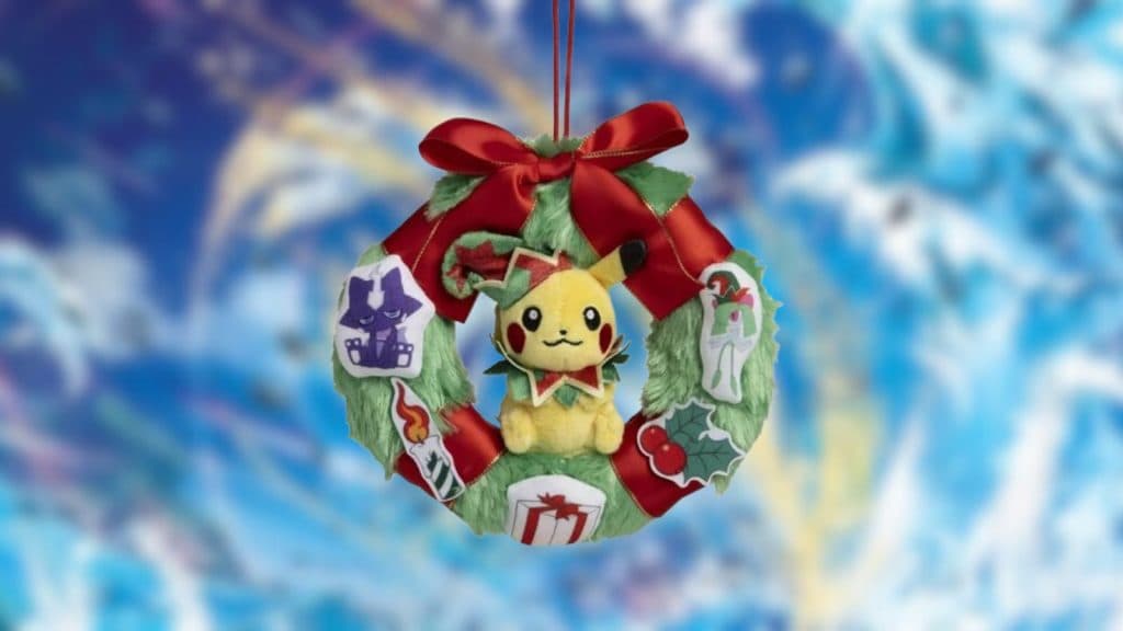 Pokemon Holiday Workshop Pikachu Wreath Plush